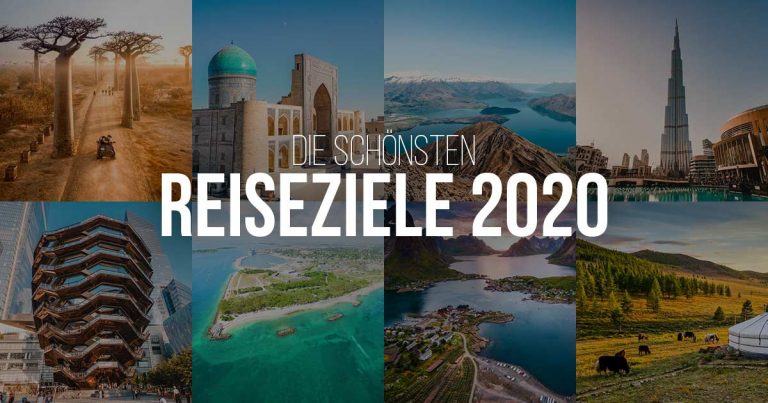 De 25 beste en mooiste reisbestemmingen in 2020
